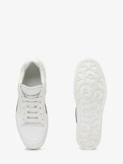 Sale Alexander McQueen Men's Skate Deck Plimsoll in White/Black