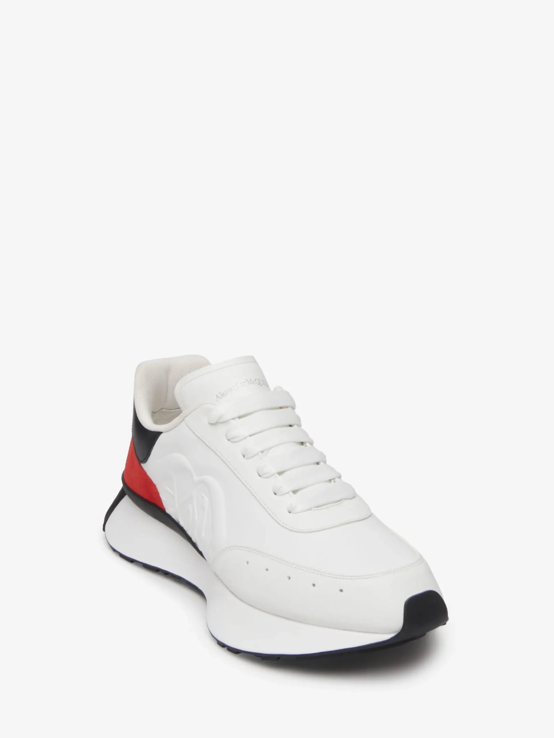 Clearance Alexander McQueen Men's Sprint Runner in Black/Tulip
