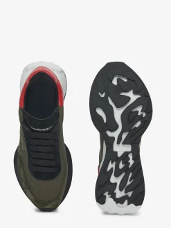 Best Alexander McQueen Men's Sprint Runner in Khaki