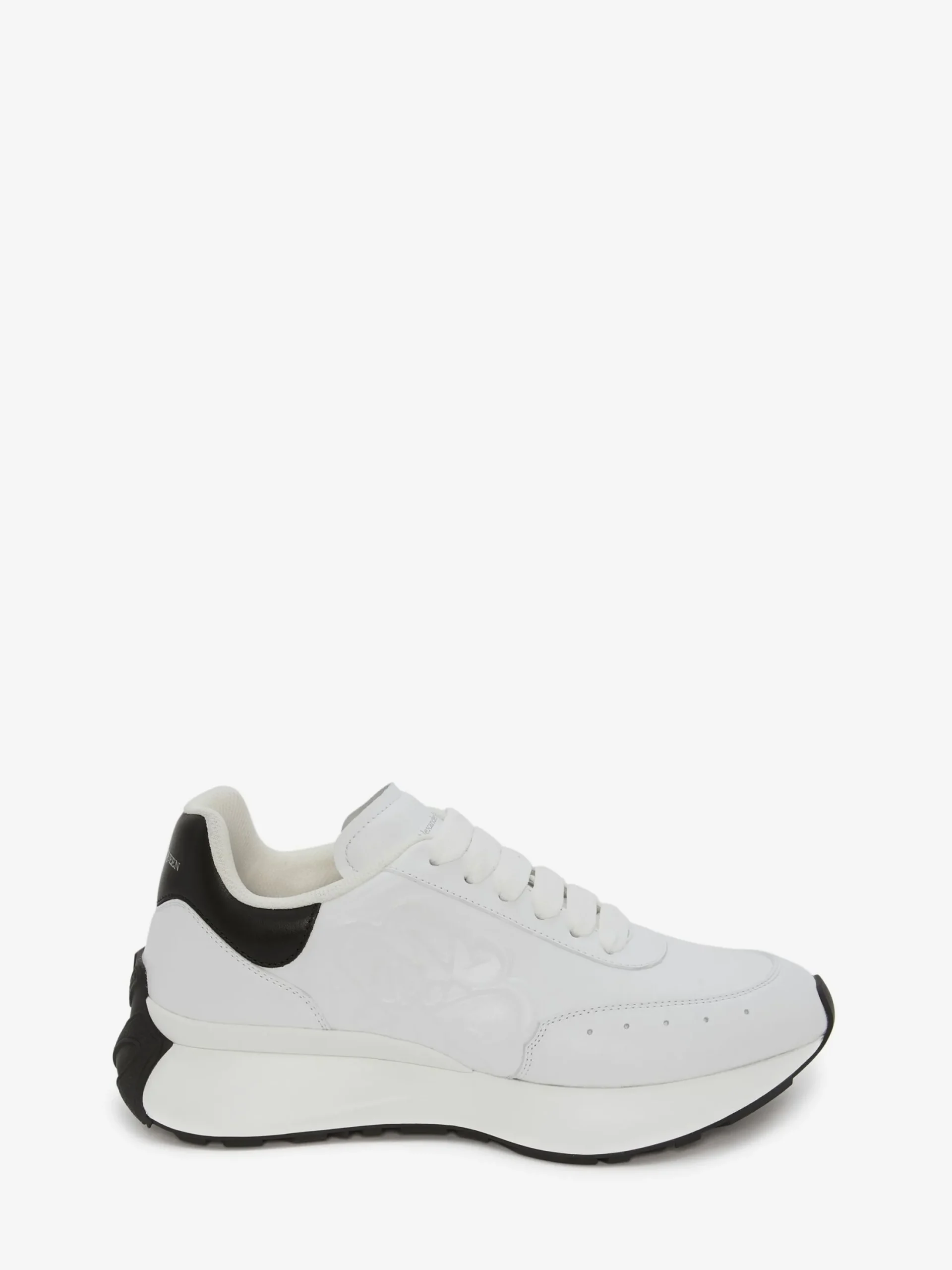 Shop Alexander McQueen Men's Sprint Runner in White/Black