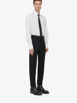 Store Alexander McQueen Men's Tailored Cigarette Trousers in Black