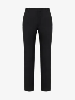 Sale Alexander McQueen Men's Tailored Cigarette Trousers in Black