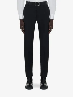 Sale Alexander McQueen Men's Tailored Cigarette Trousers in Black