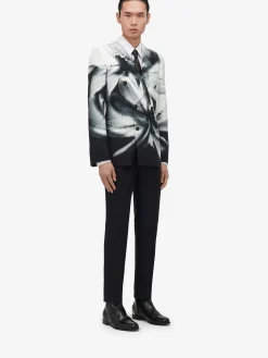 Shop Alexander McQueen Men's Tailored Cigarette Trousers in Black