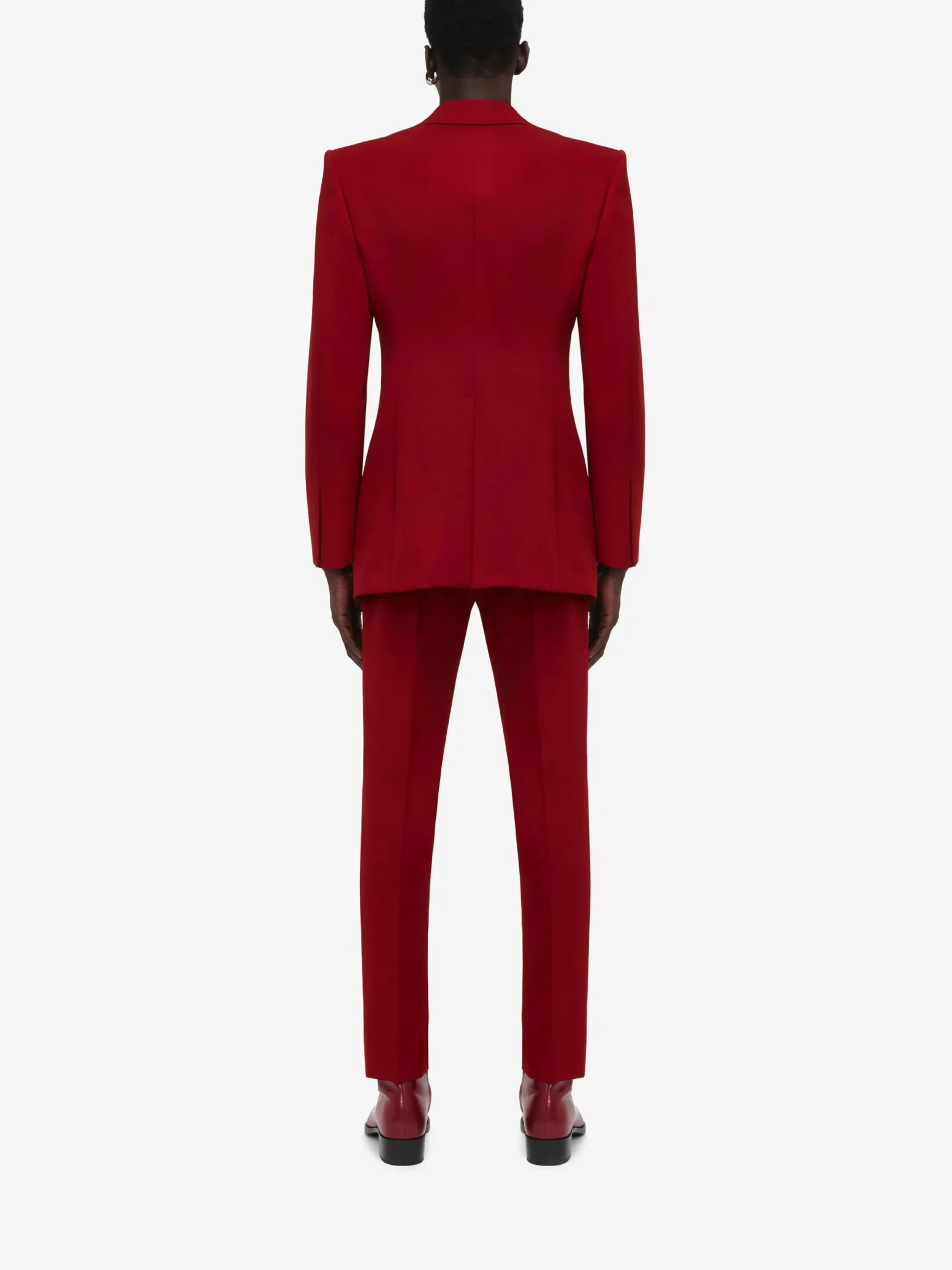 Outlet Alexander McQueen Men's Tailored Cigarette Trousers in Garnet