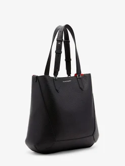 Shop Alexander McQueen Men's The Edge Medium Tote Bag in Black