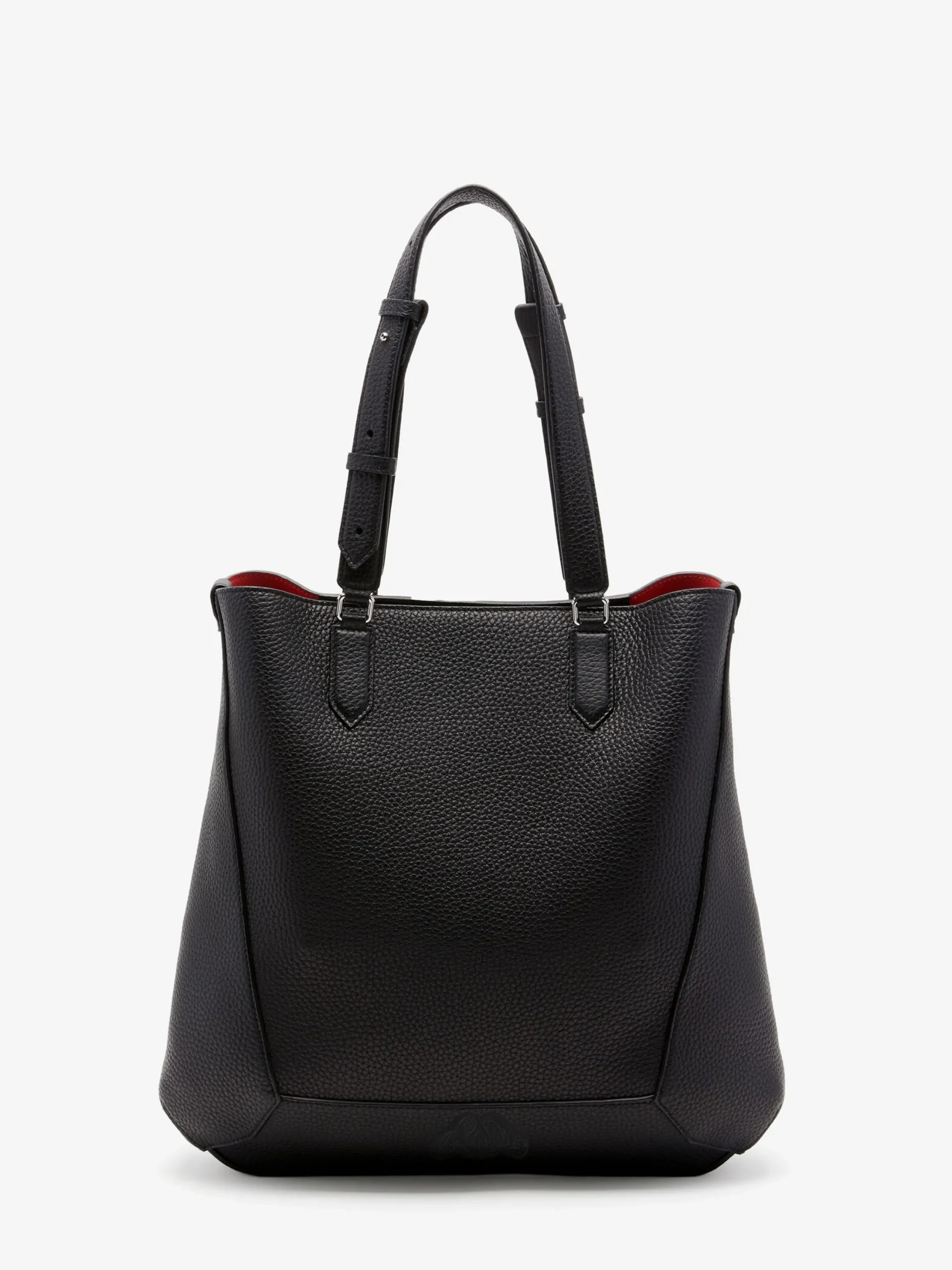 Shop Alexander McQueen Men's The Edge Medium Tote Bag in Black