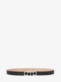Store Alexander McQueen Men's The Grip Belt in Black