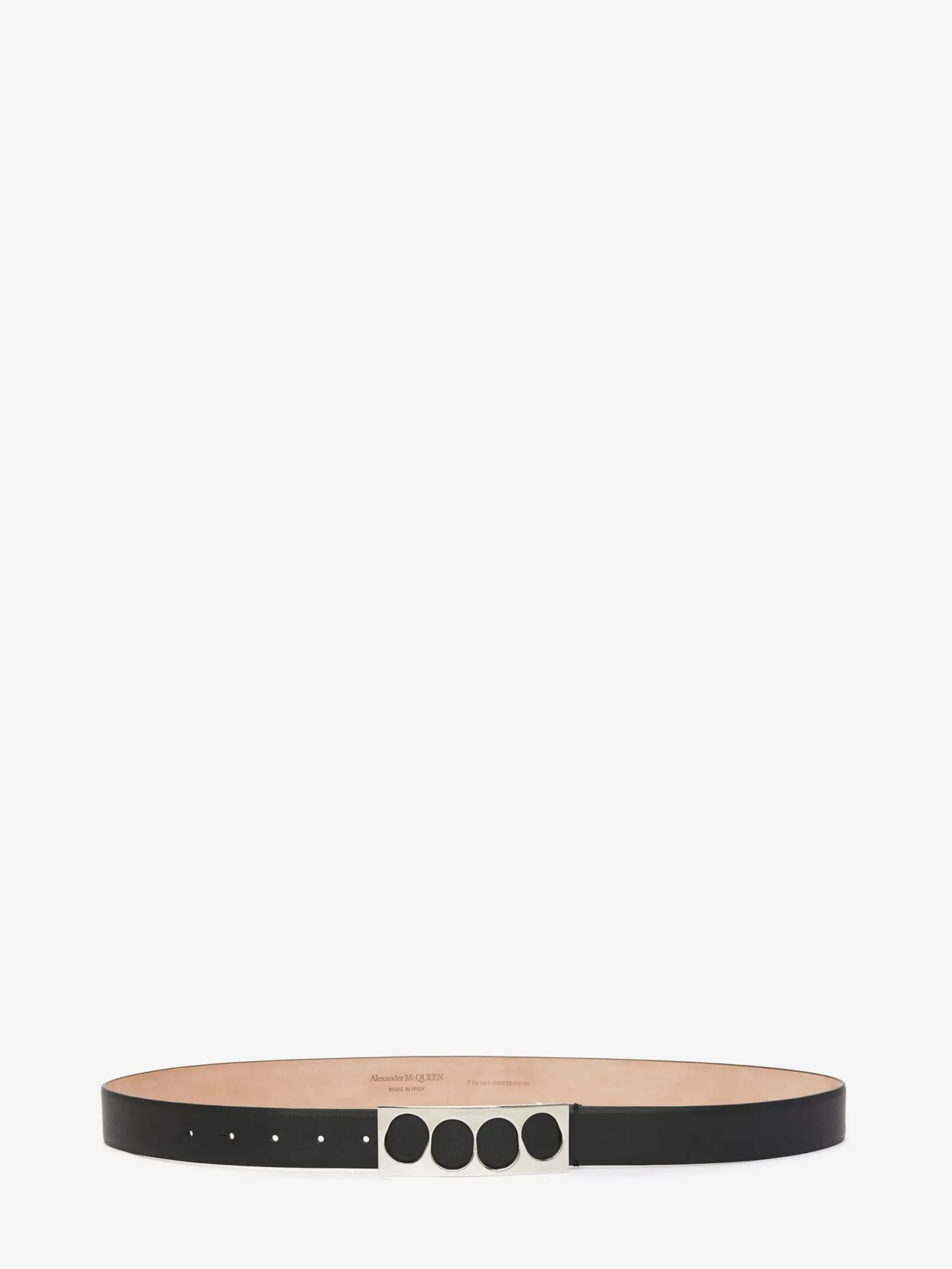 Store Alexander McQueen Men's The Grip Belt in Black