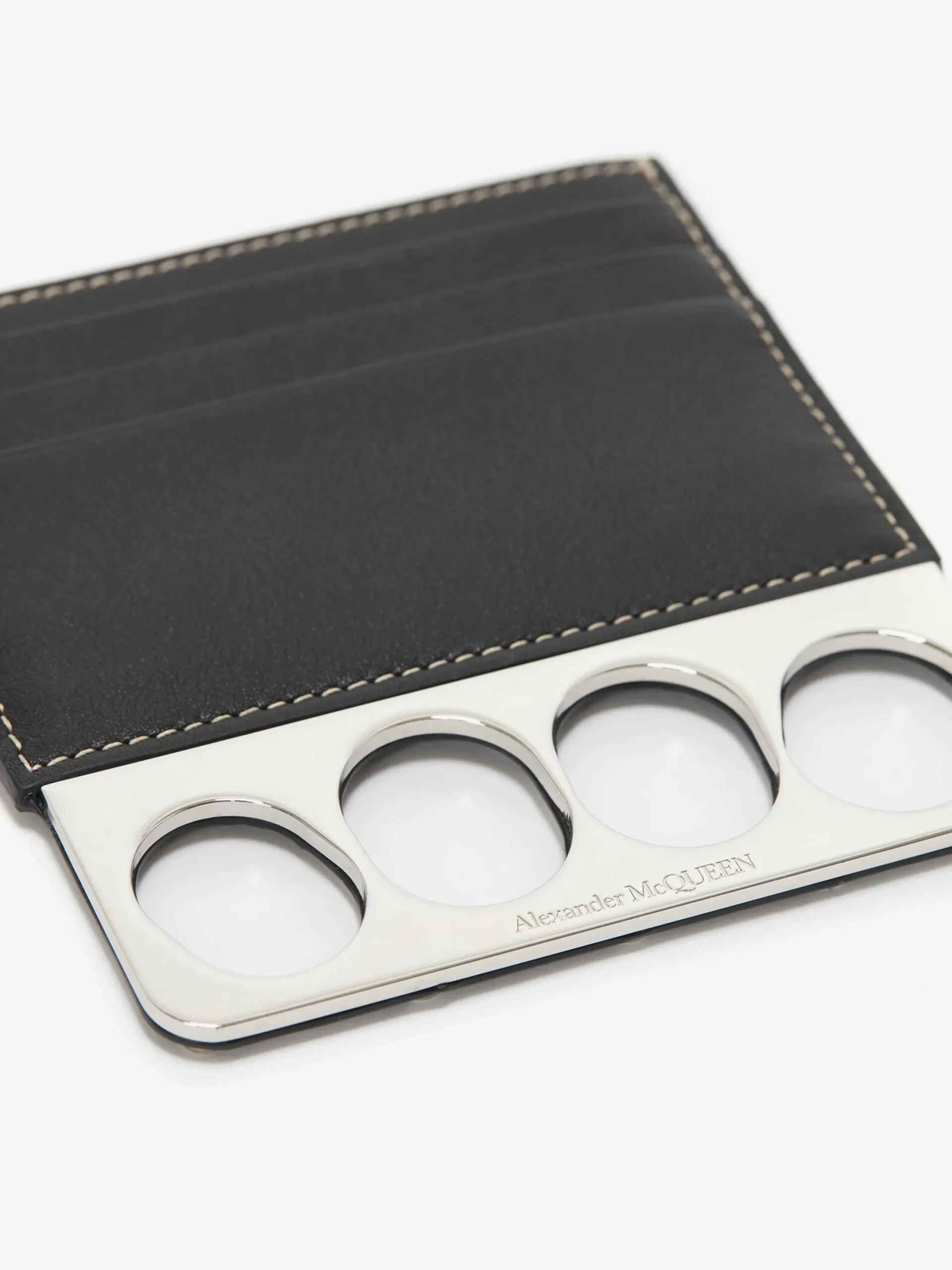 Flash Sale Alexander McQueen Men's The Grip Card Holder in Black