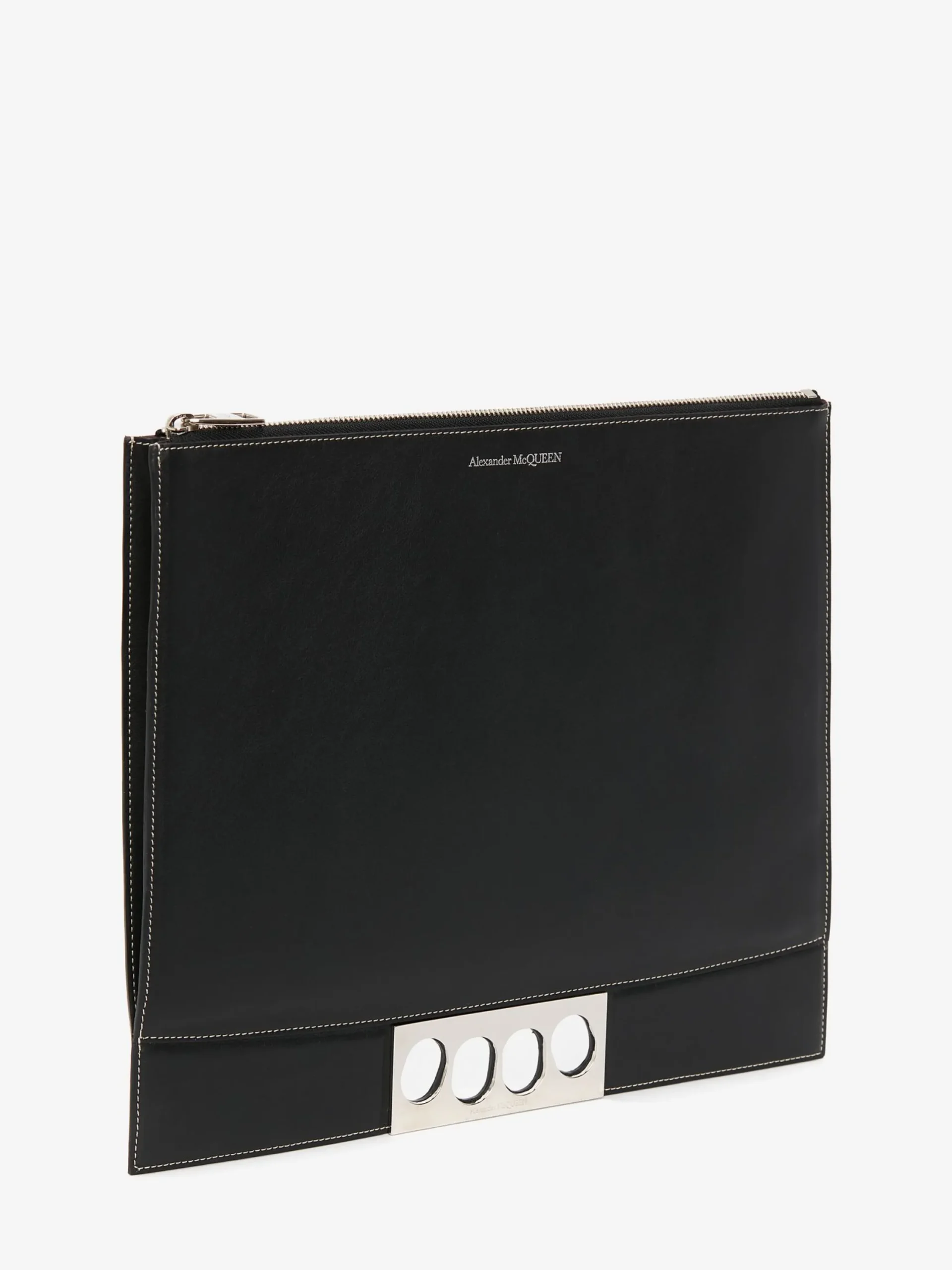 Cheap Alexander McQueen Men's The Grip Zip Pouch in Black