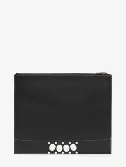 Cheap Alexander McQueen Men's The Grip Zip Pouch in Black