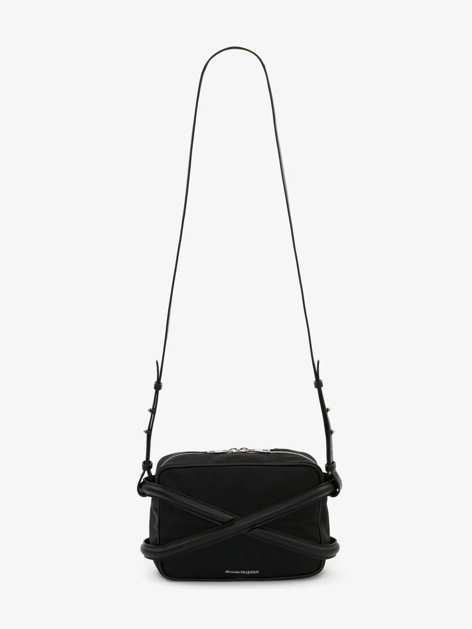Fashion Alexander McQueen Men's The Harness Camera Bag in Black