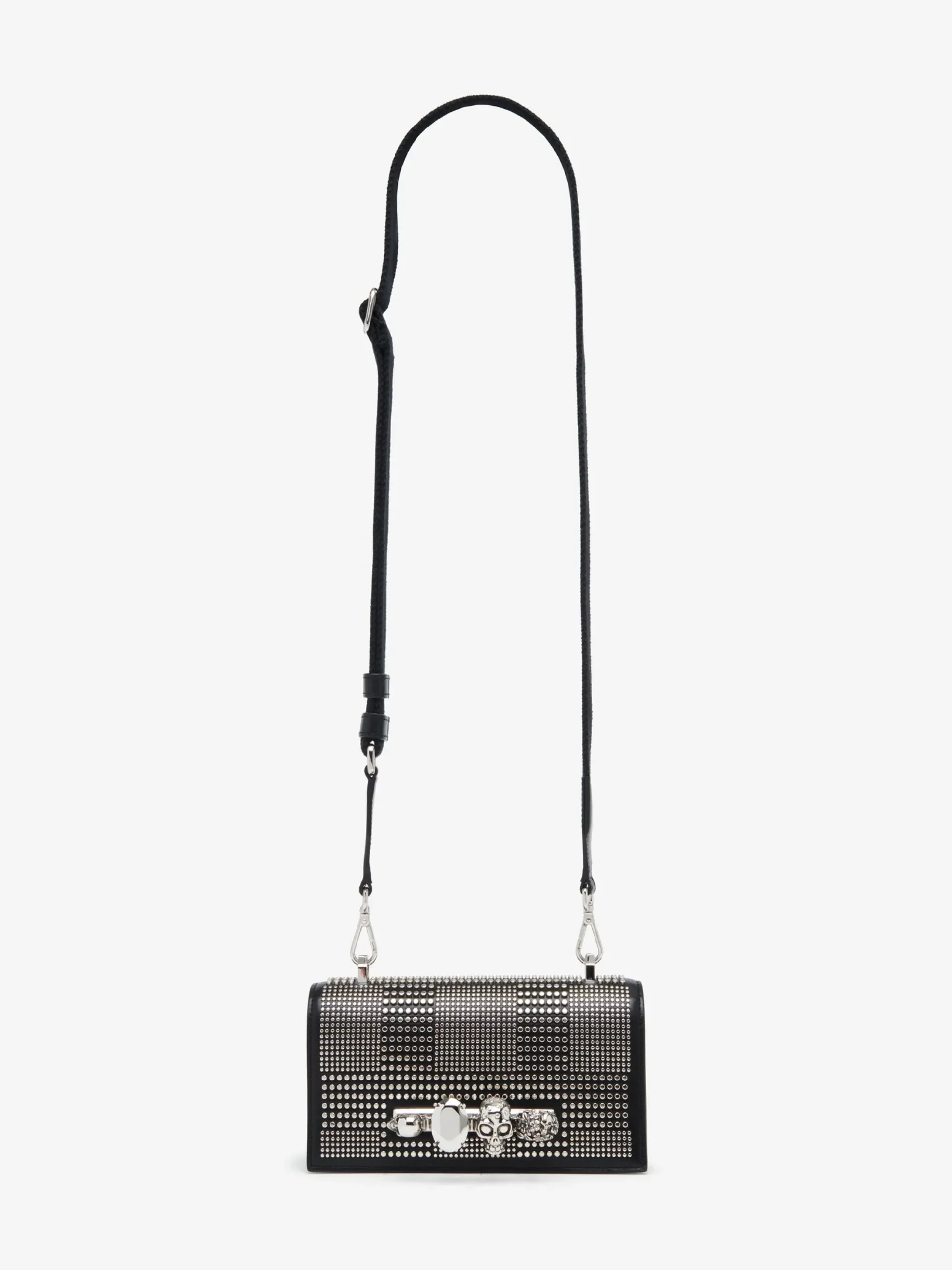Cheap Alexander McQueen Men's The Knuckle Satchel in Black