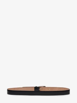 Discount Alexander McQueen Men's The Seal Buckle Belt in Black
