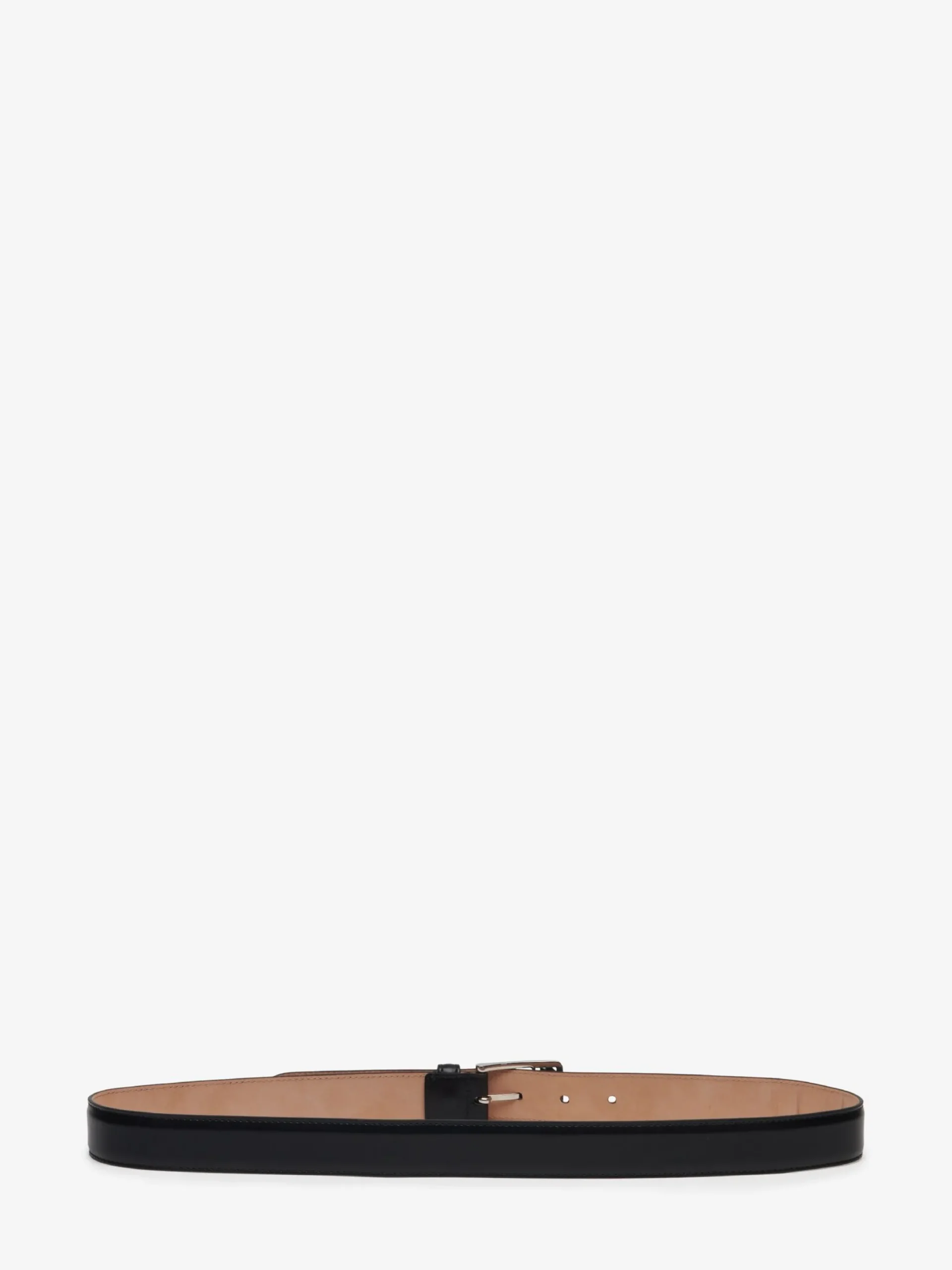 Discount Alexander McQueen Men's The Seal Buckle Belt in Black