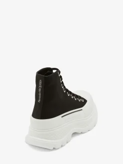 Sale Alexander McQueen Men's Tread Slick Boot in Black/White