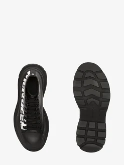 Online Alexander McQueen Men's Tread Slick Boot in Black/White