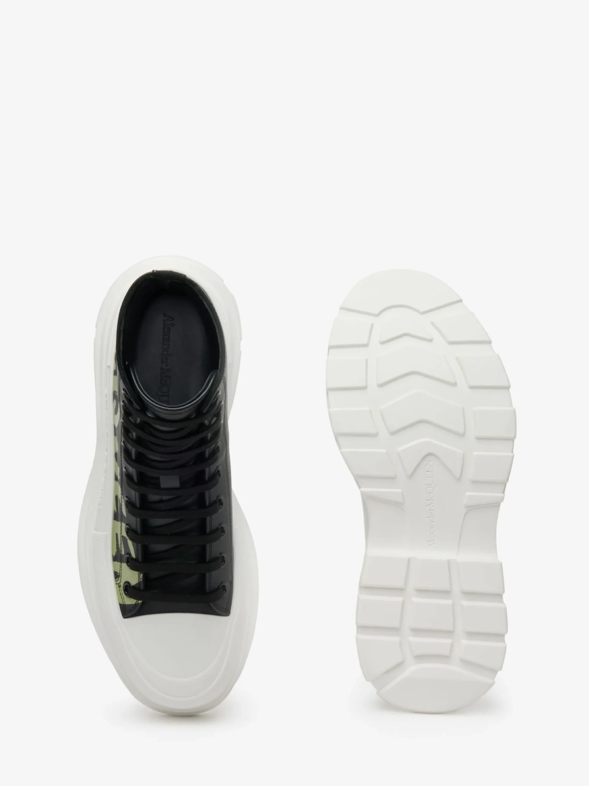 Online Alexander McQueen Men's Tread Slick Boot in Black/khaki