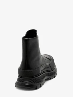 Discount Alexander McQueen Men's Tread Slick Zip Boot in Black
