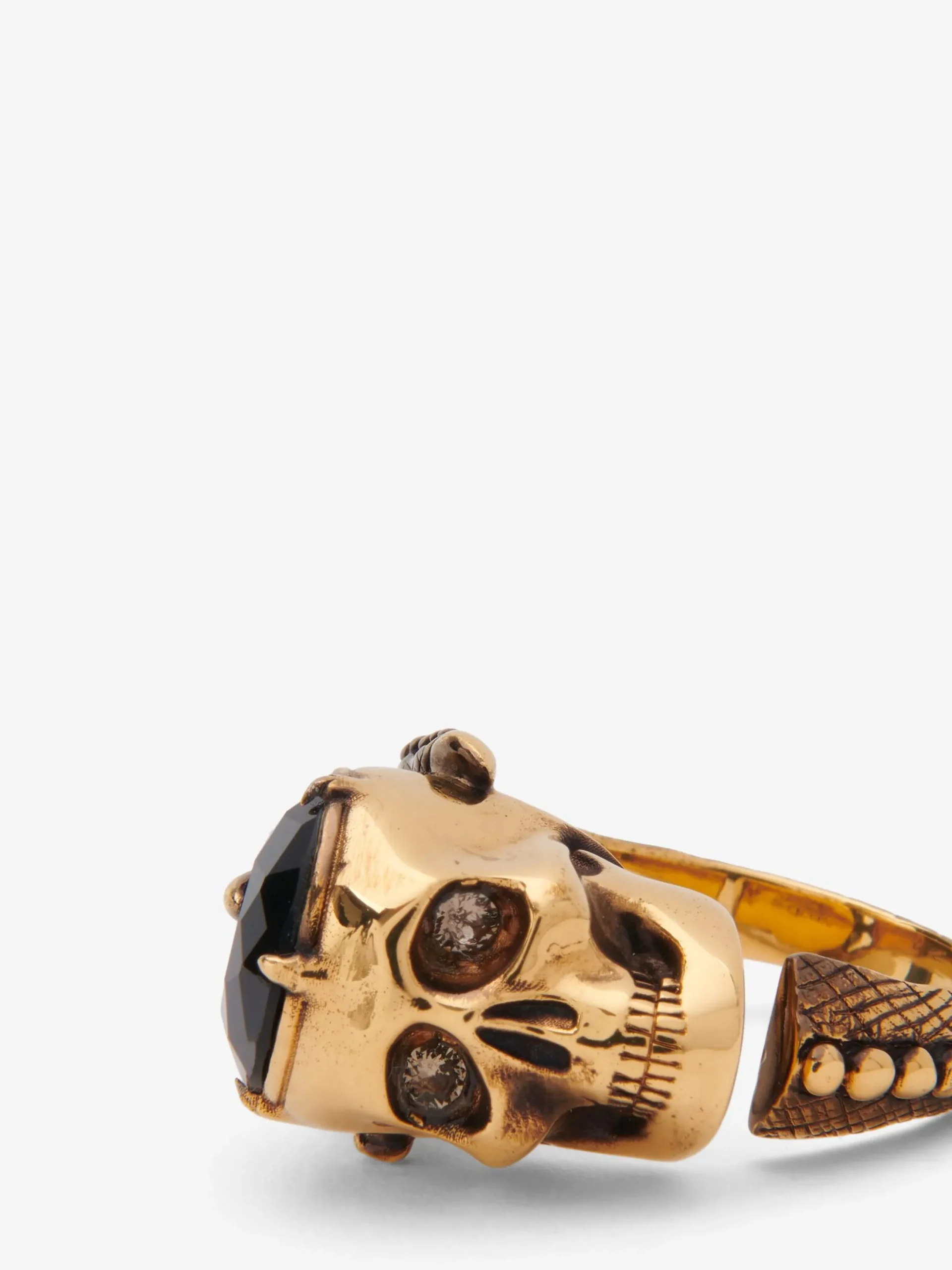 Cheap Alexander McQueen Men's Victorian Skull Ring in Antique Gold