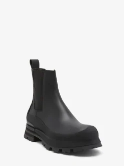 Best Sale Alexander McQueen Men's Wander Chelsea Boot in Black