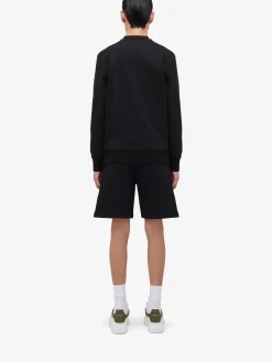 Hot Alexander McQueen Men's Warped Logo Sweatshirt in Black