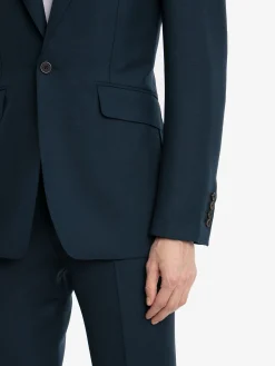 Sale Alexander McQueen Men's Wool Mohair Single-breasted Jacket in Indigo