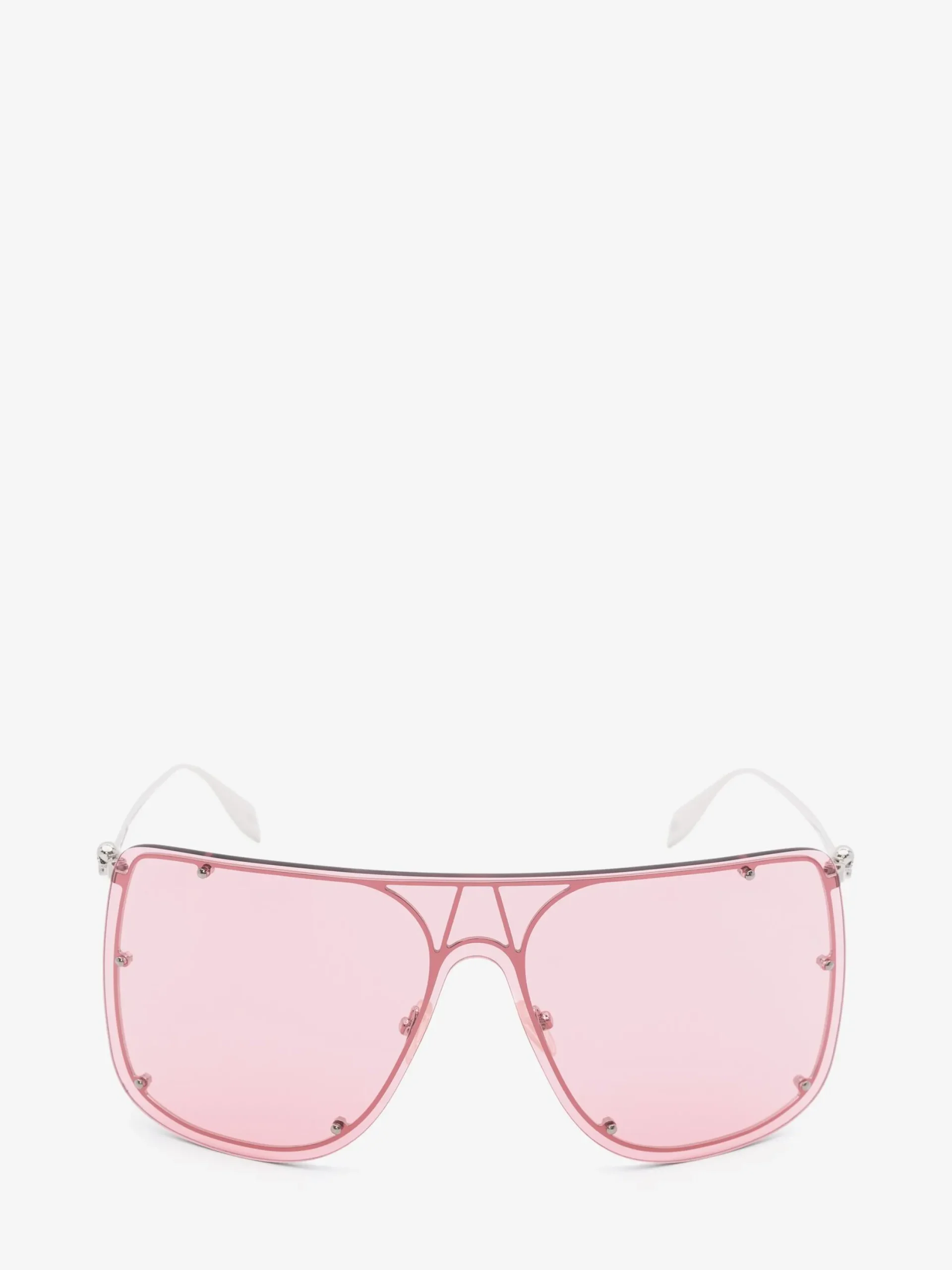 Best Sale Alexander McQueen Skull Mask Sunglasses in Silver