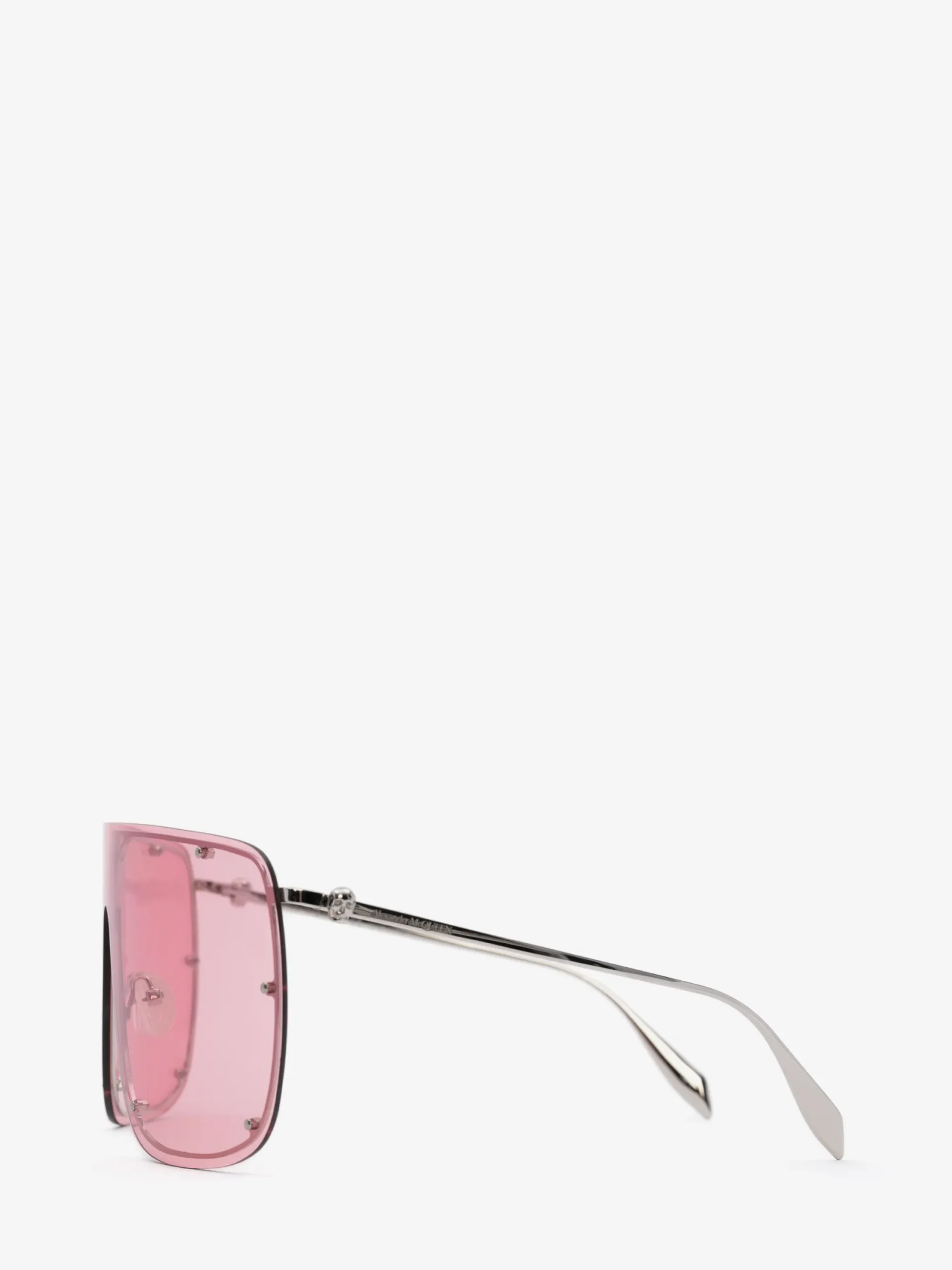 Best Sale Alexander McQueen Skull Mask Sunglasses in Silver