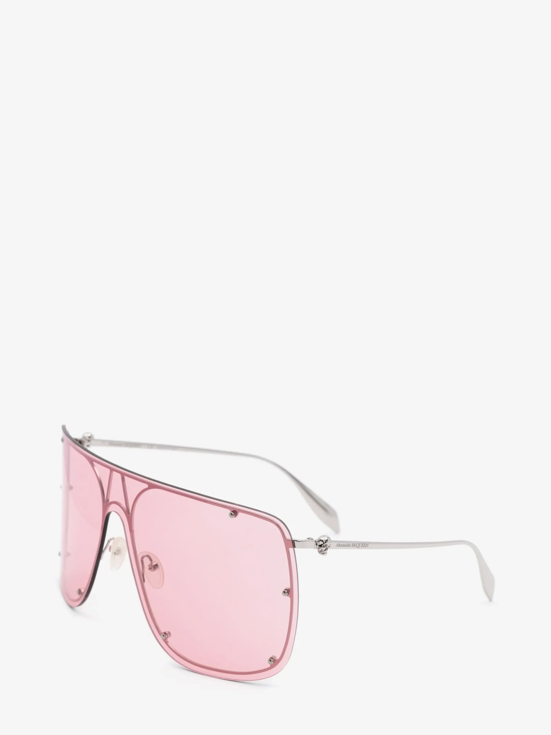 Best Sale Alexander McQueen Skull Mask Sunglasses in Silver