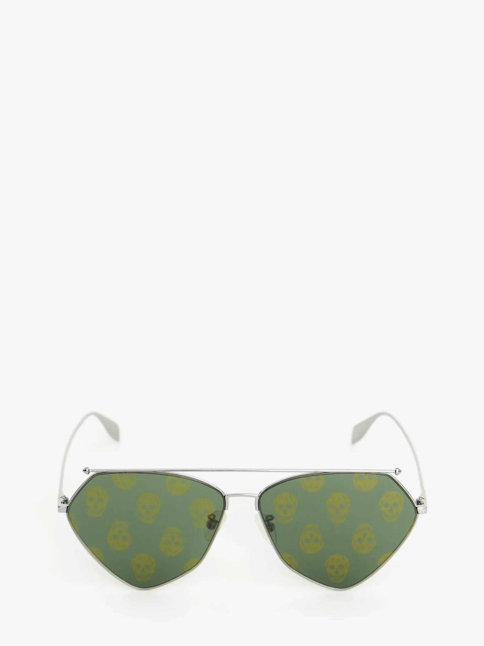 Clearance Alexander McQueen Top Piercing Sunglasses in Ruthenium