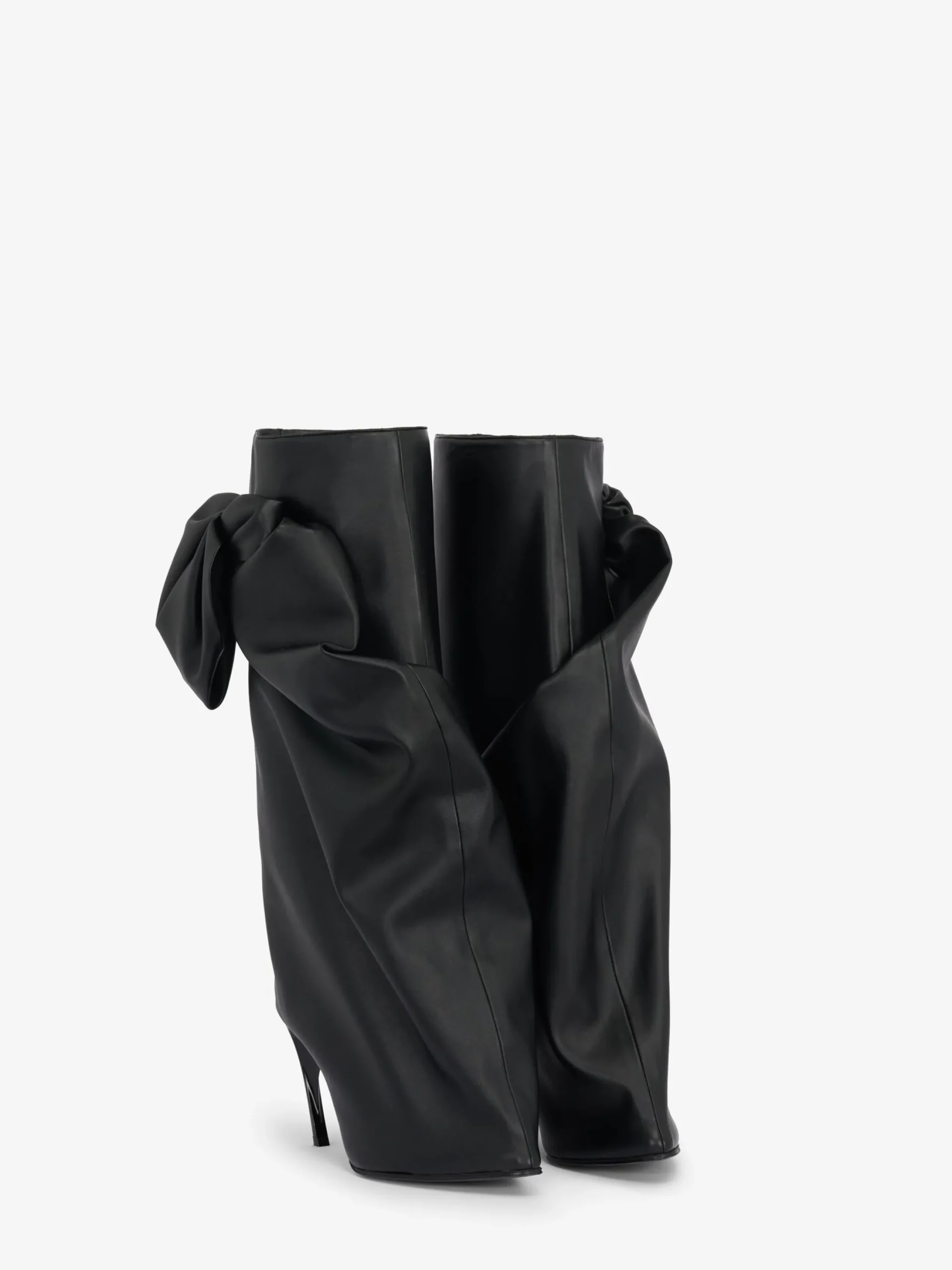 Discount Alexander McQueen Women's Armadillo Bow Boot in Black