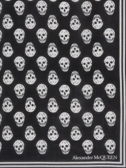 Hot Alexander McQueen Women's Biker Skull Scarf in Black