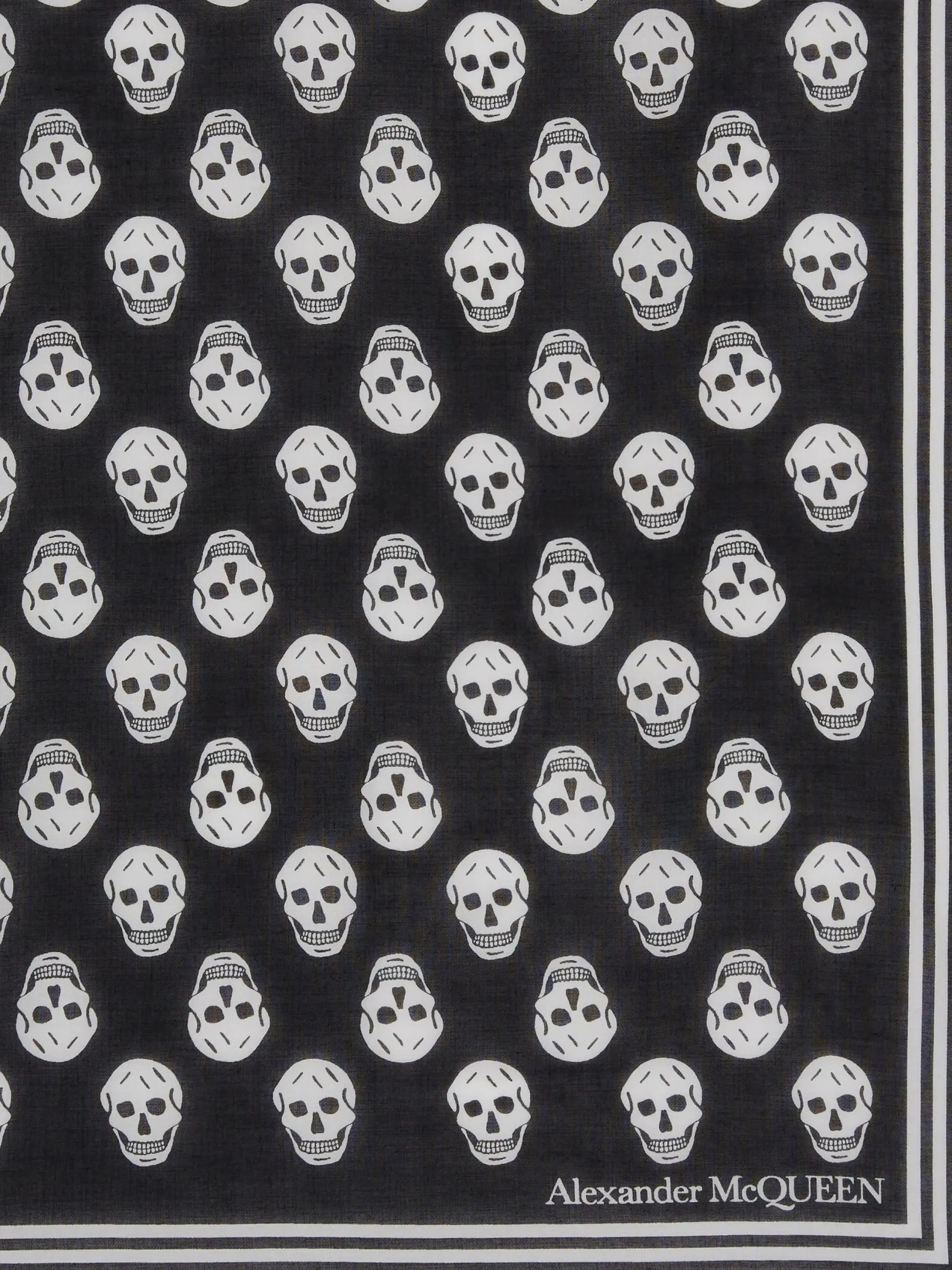 Hot Alexander McQueen Women's Biker Skull Scarf in Black