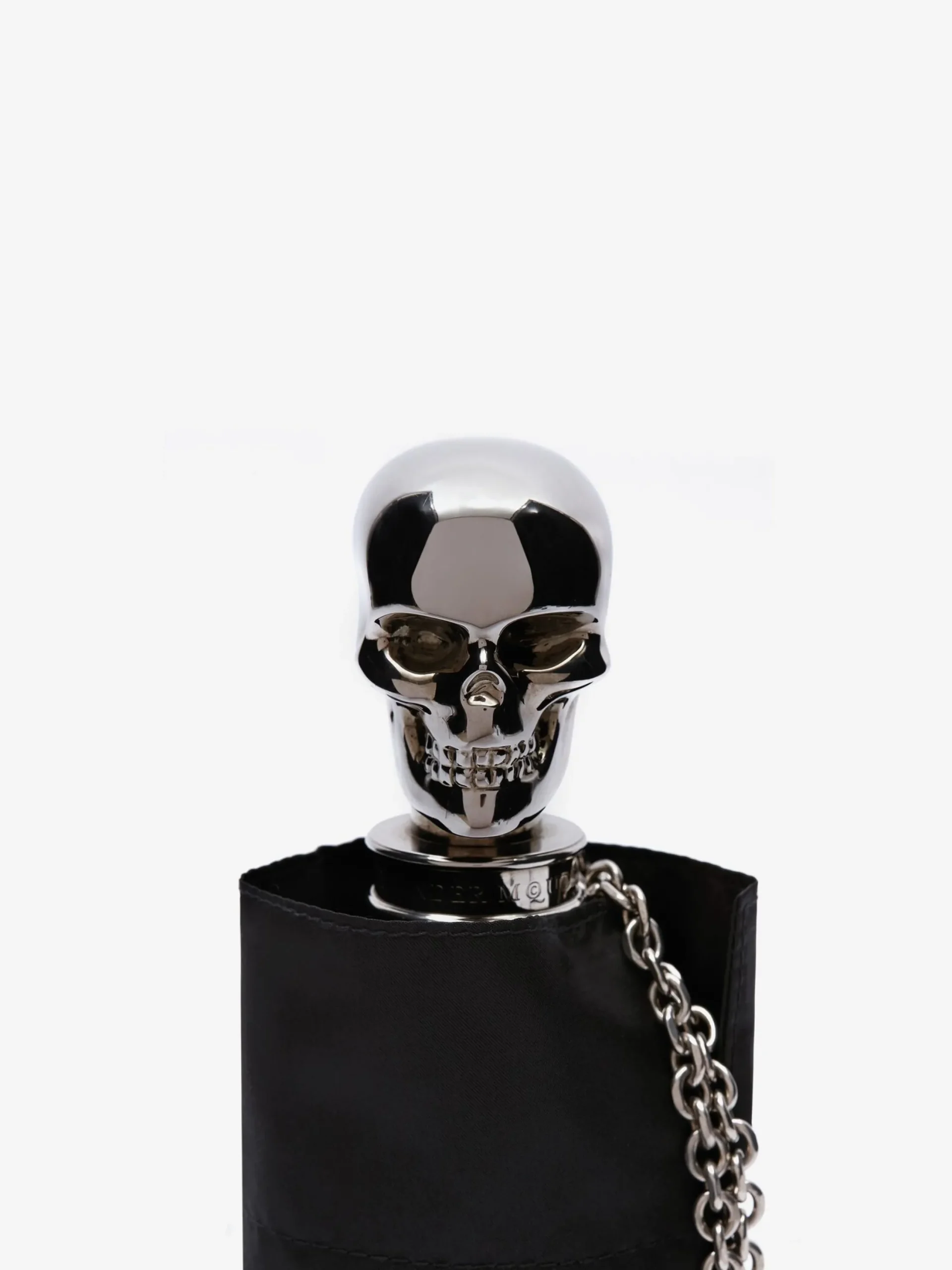 Store Alexander McQueen Women's Skull Umbrella in Black