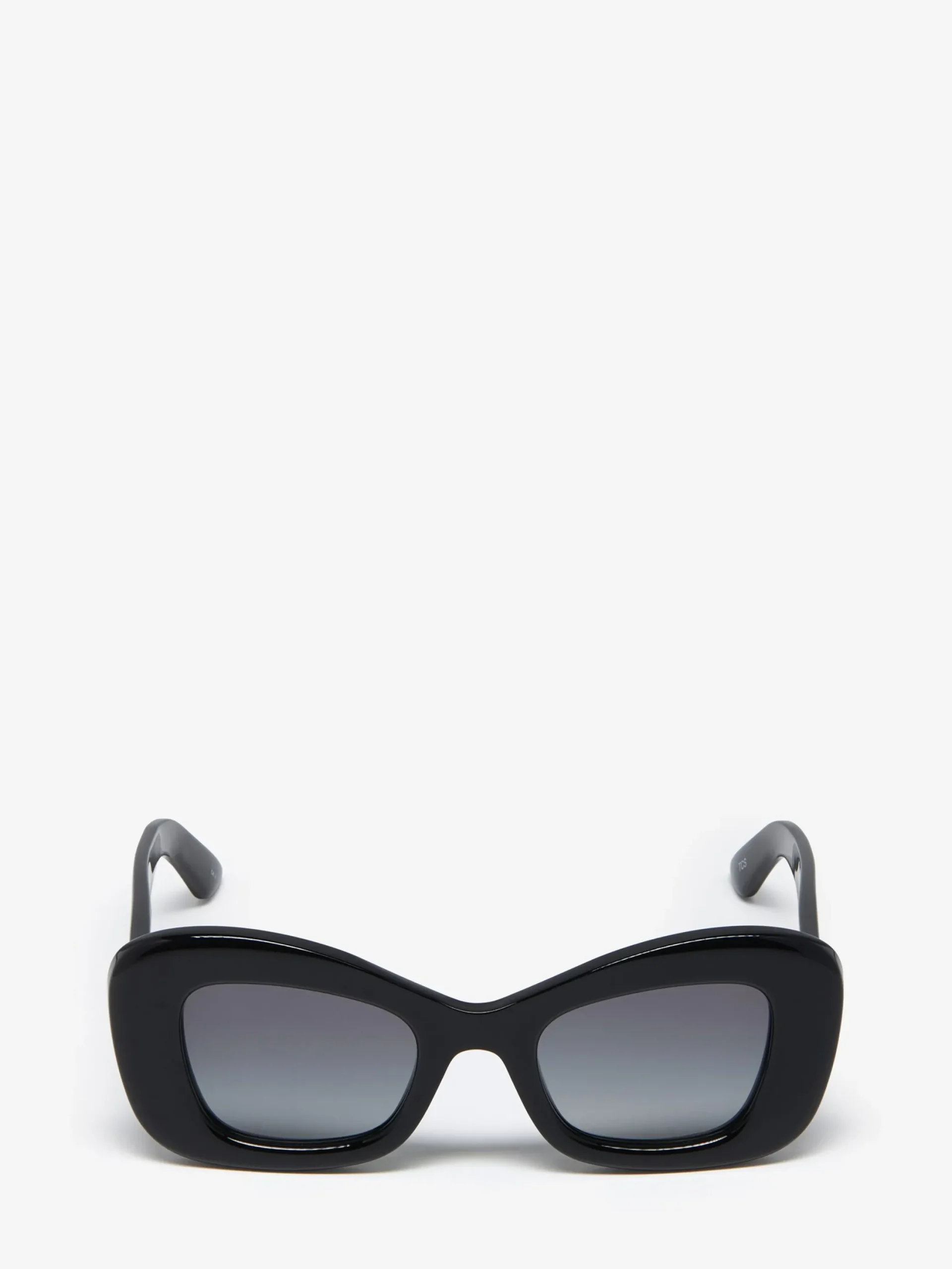 Sale Alexander McQueen Women's Bold Cat-eye Sunglasses in Black/Grey