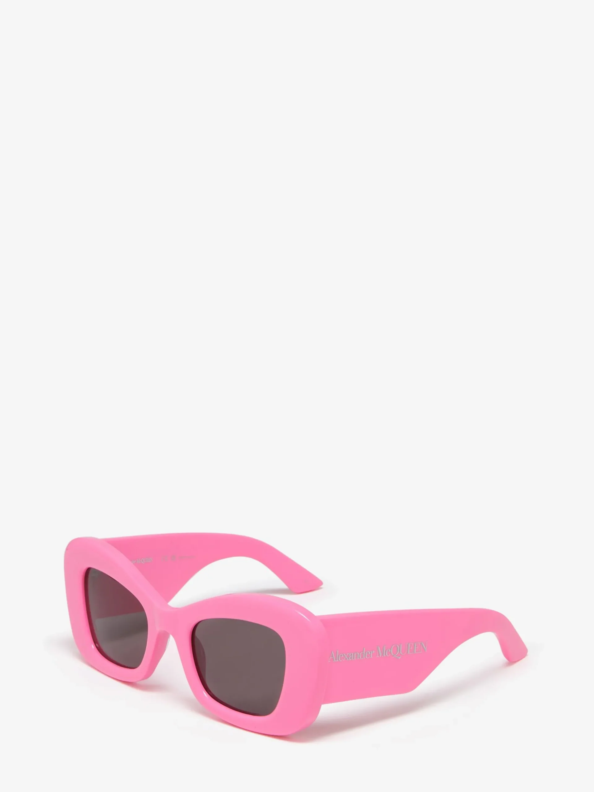 Best Alexander McQueen Women's Bold Cat-eye Sunglasses in Pink/smoke