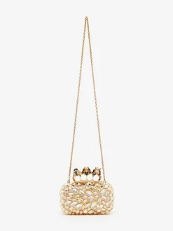 Best Sale Alexander McQueen Women's Bosch Knuckle Clutch in Gold