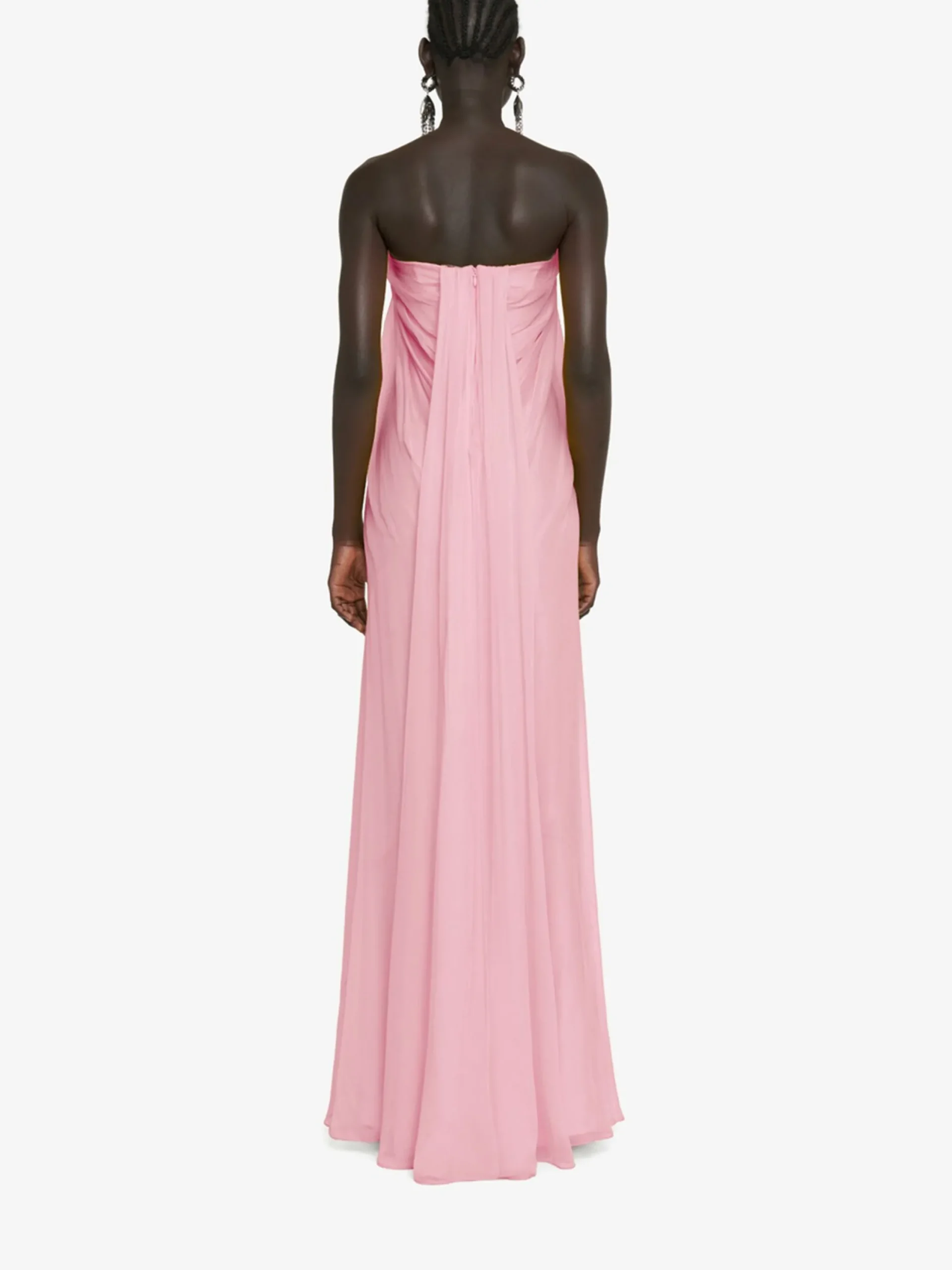 Best Alexander McQueen Women's Bustier Evening Dress in Pale Pink