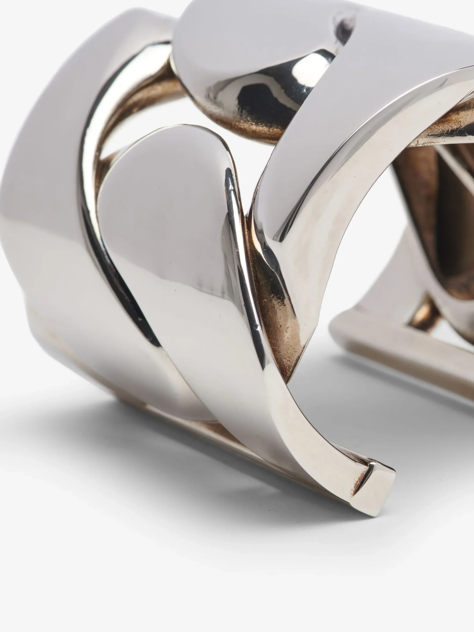 Sale Alexander McQueen Women's Chain Cuff in Antique Silver