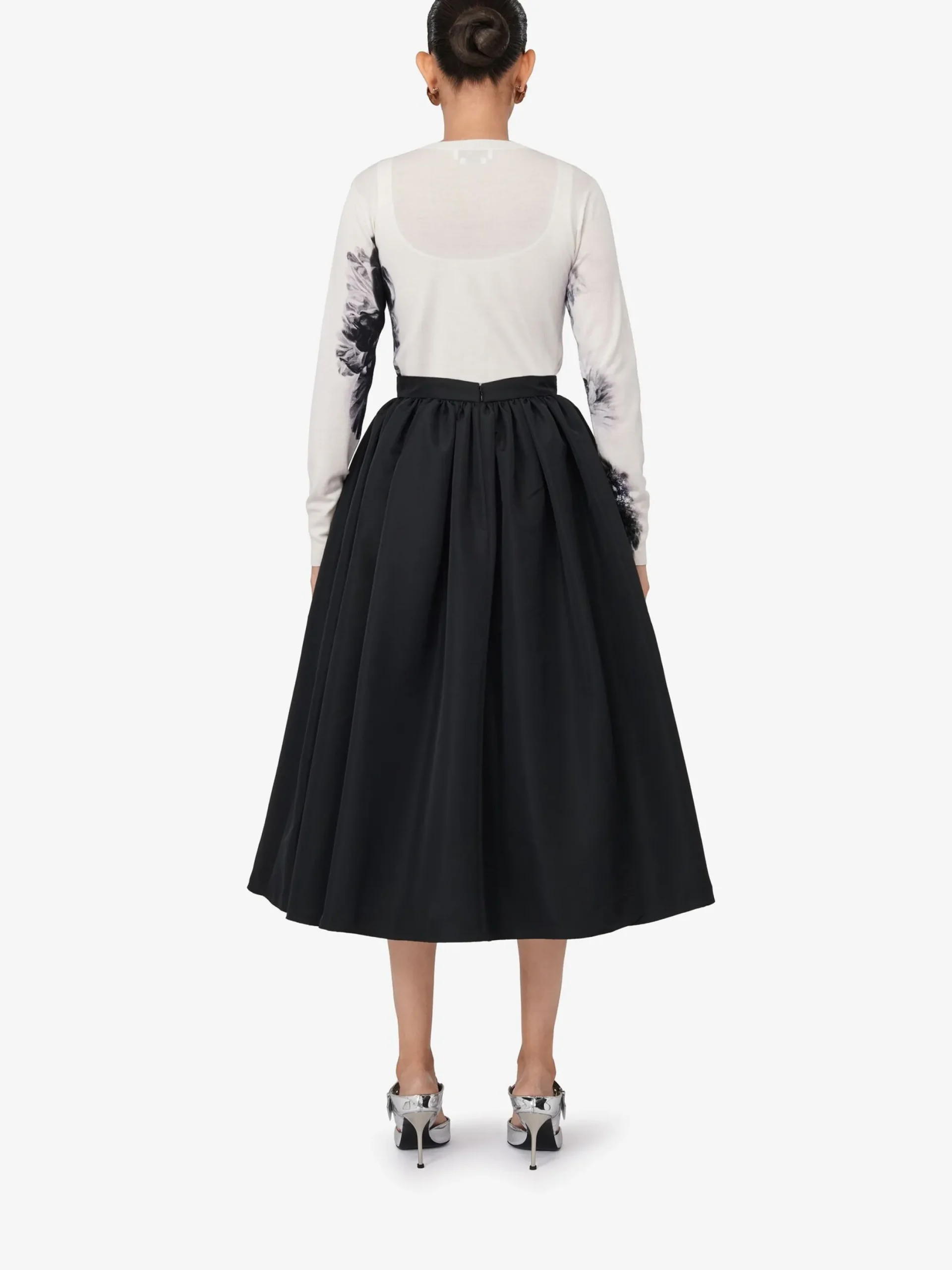 Flash Sale Alexander McQueen Women's Chiaroscuro Cardigan in White/Black/Blue