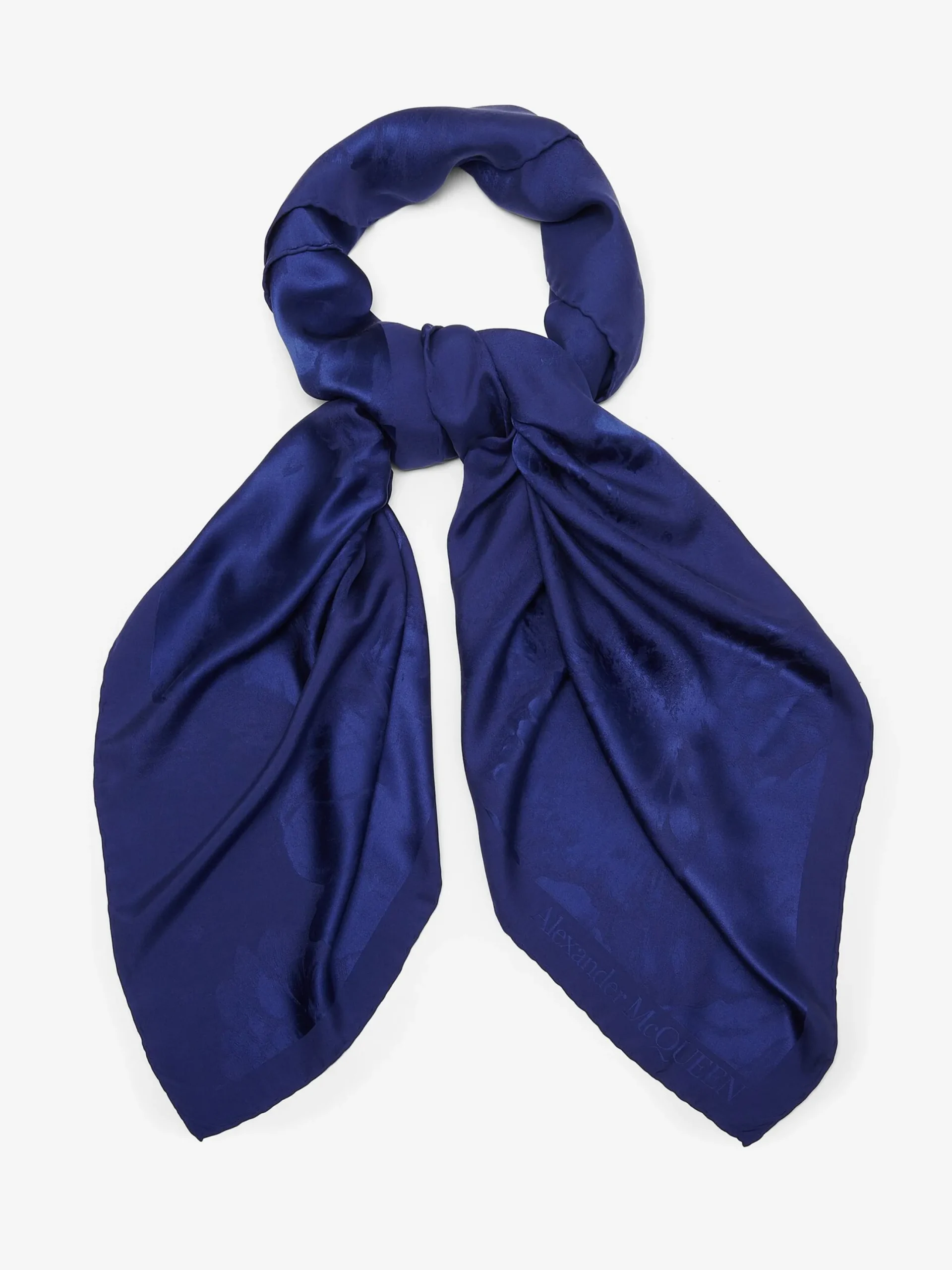 Cheap Alexander McQueen Women's Chiaroscuro Shawl in Electric Navy