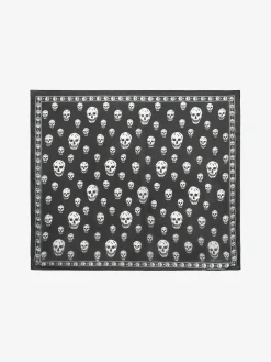 Hot Alexander McQueen Women's Classic Silk Skull Scarf in Black