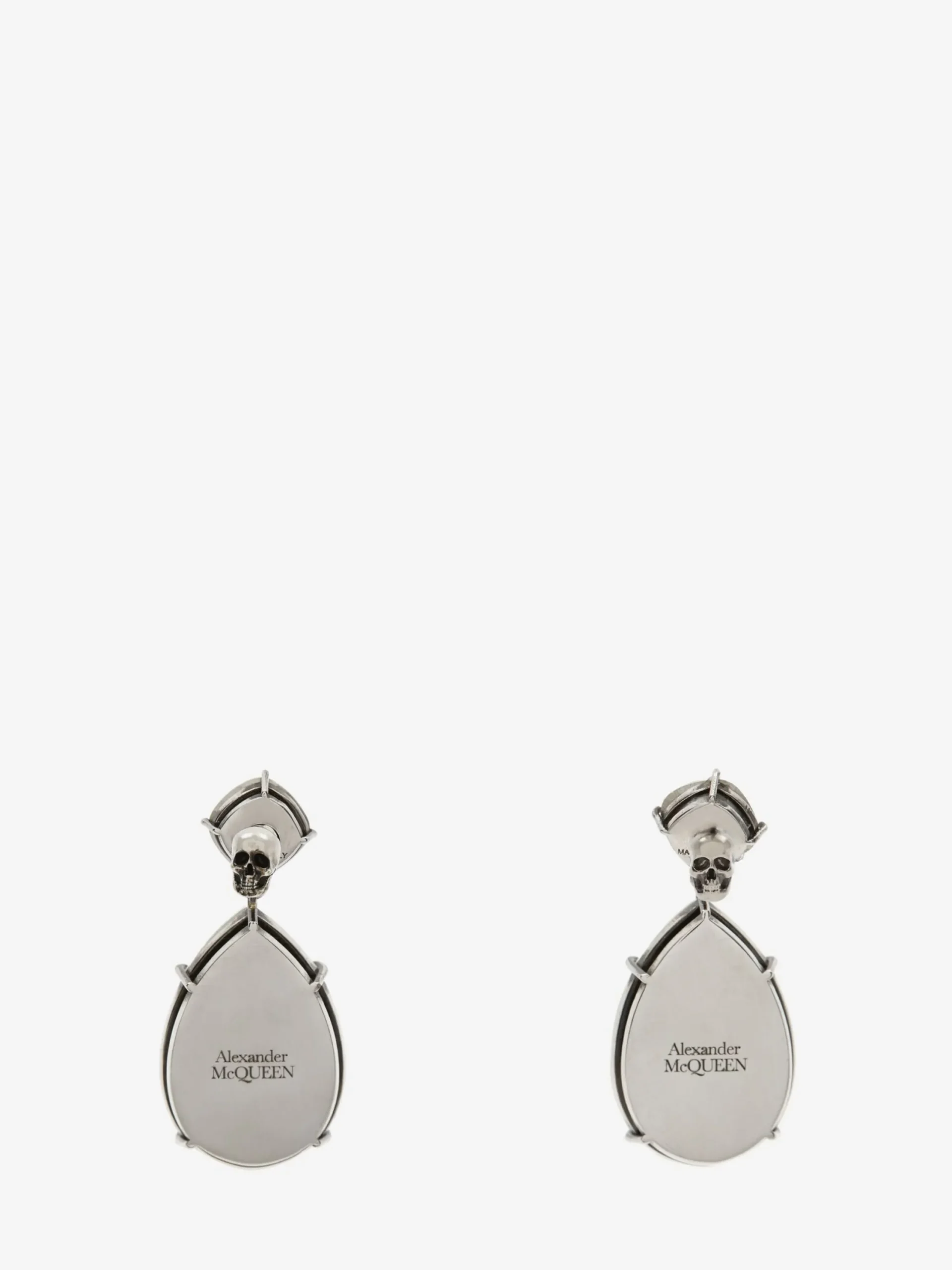 Discount Alexander McQueen Women's Cosmic Earrings in Antique Silver