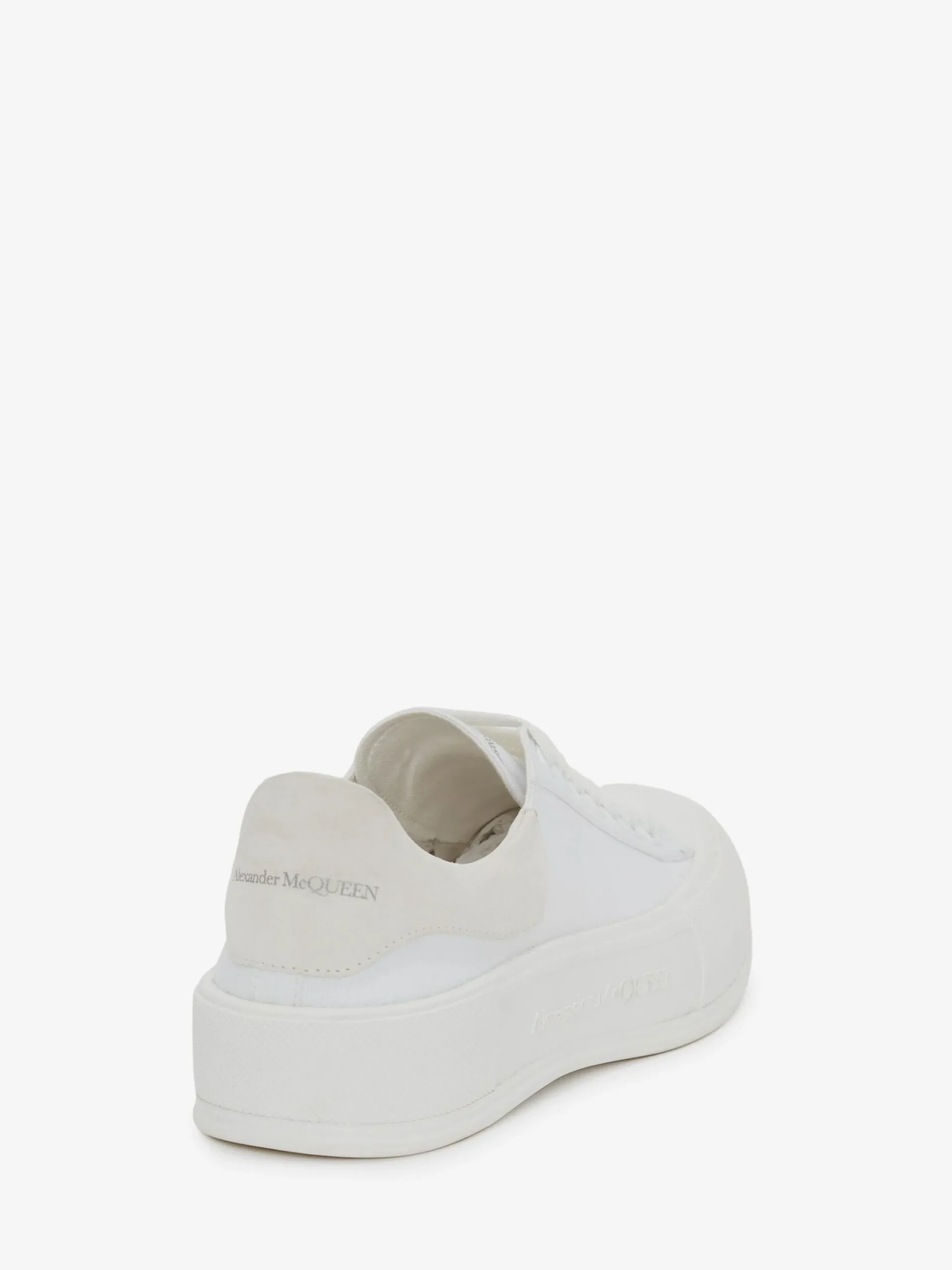 Cheap Alexander McQueen Women's Deck Lace Up Plimsoll in White