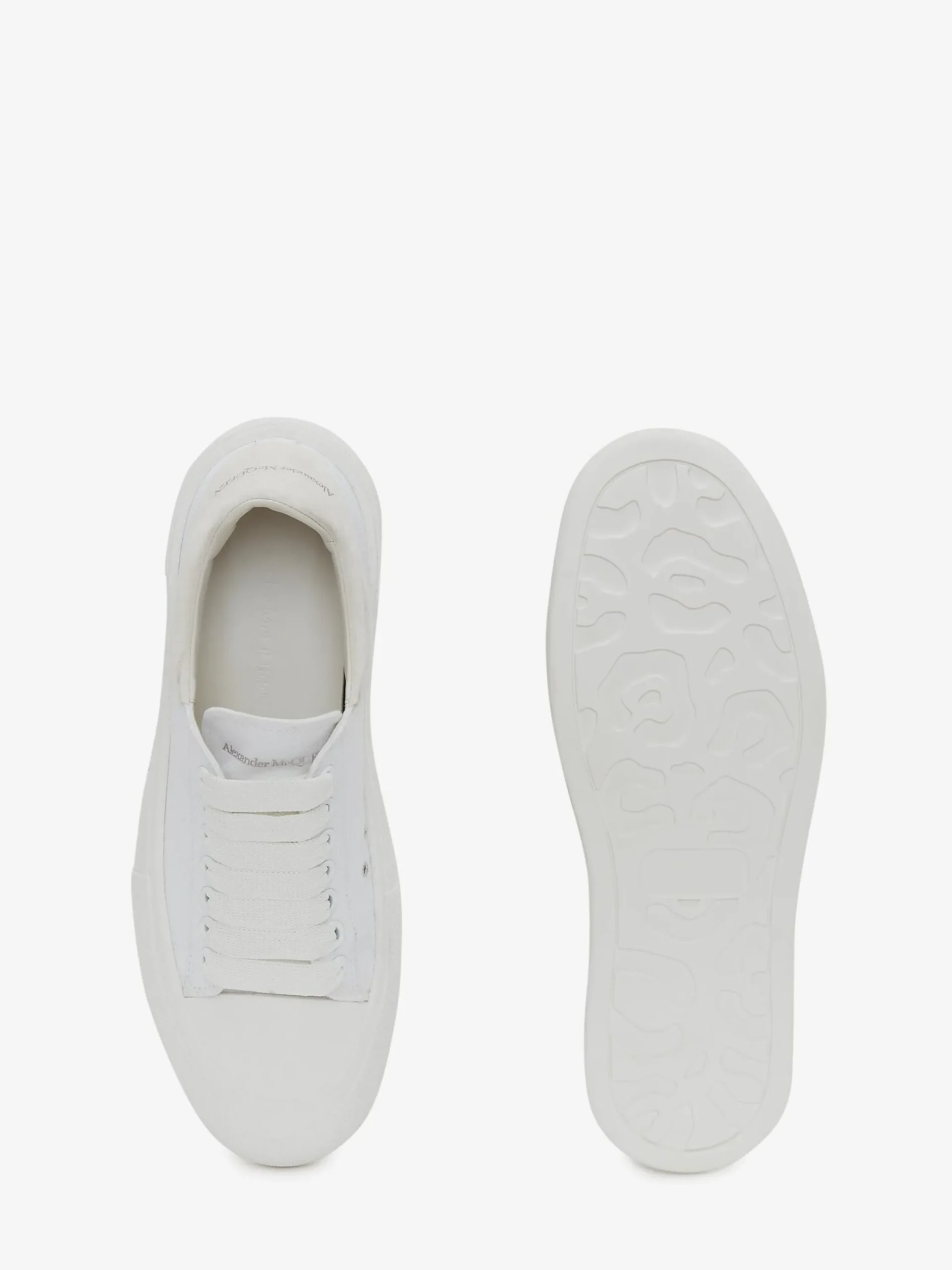 Cheap Alexander McQueen Women's Deck Lace Up Plimsoll in White