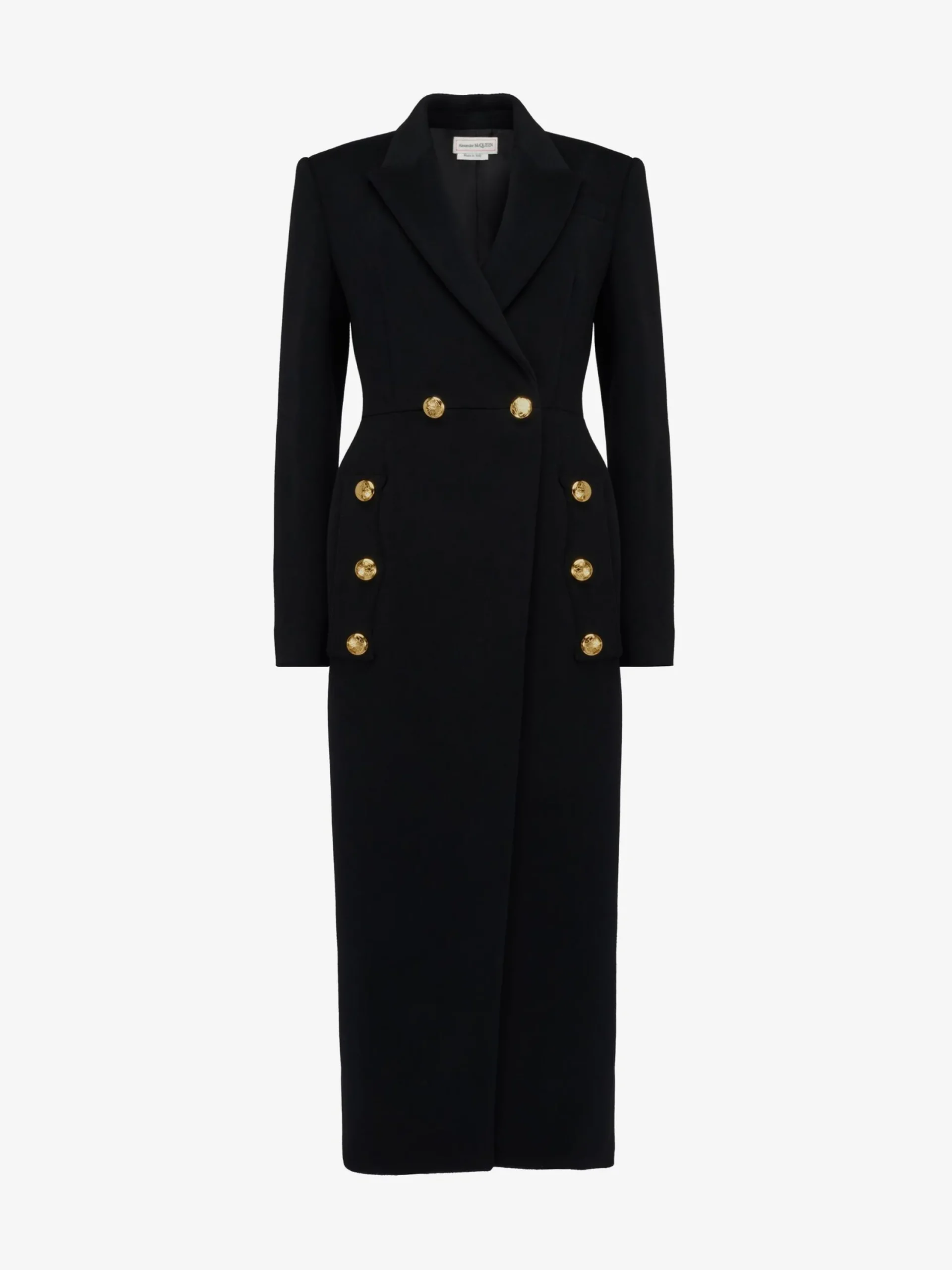 Flash Sale Alexander McQueen Women's Double-breasted Military Coat in Black