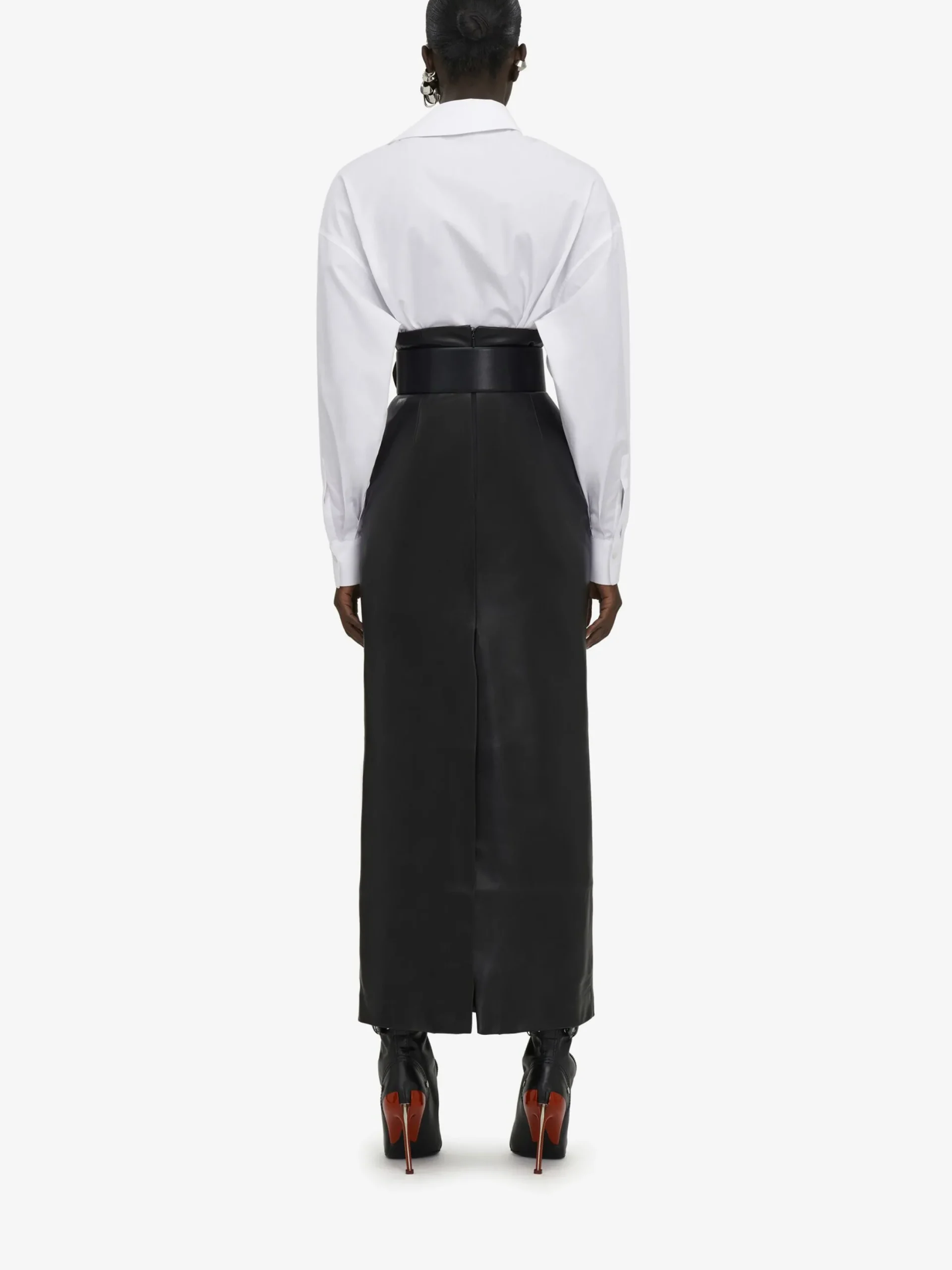 Flash Sale Alexander McQueen Women's Draped Orchid Shirt in Optical White