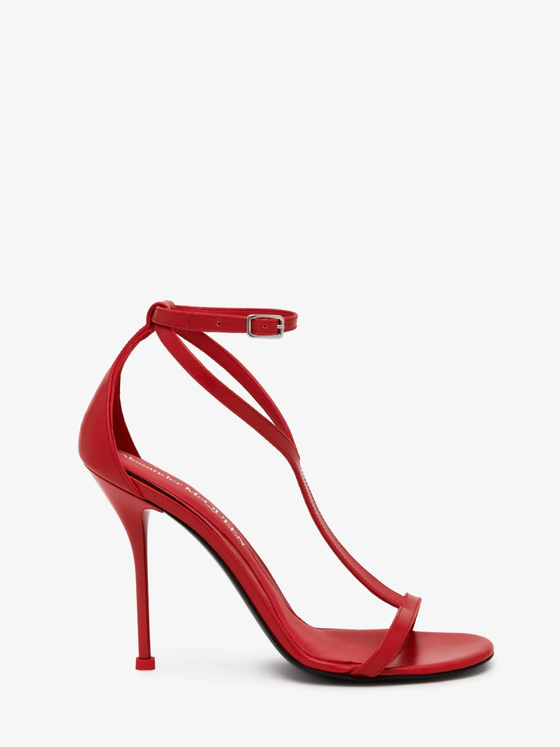 Shop Alexander McQueen Women's Harness Sandal in Lust Red